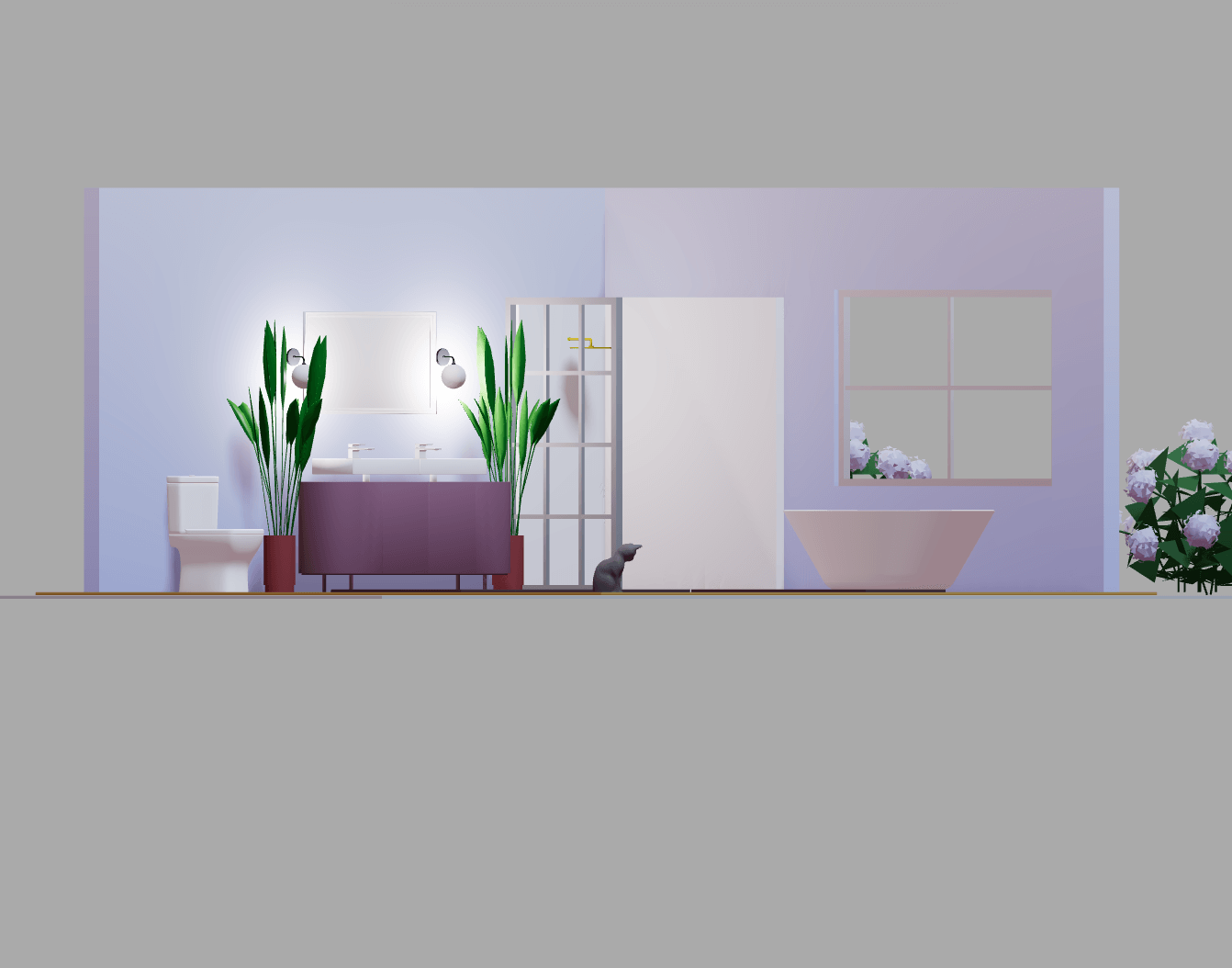 Easy
                3D bathroom modeling software