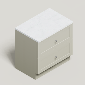 Cabinet · Two pan drawers