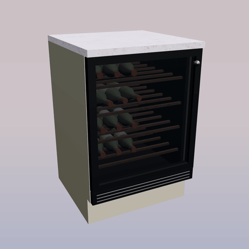 Cabinet · Under-counter wine fridge