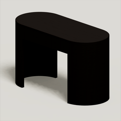 Geriffelter Schreibtisch