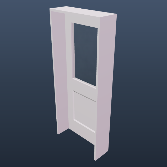 Door 2p Glass