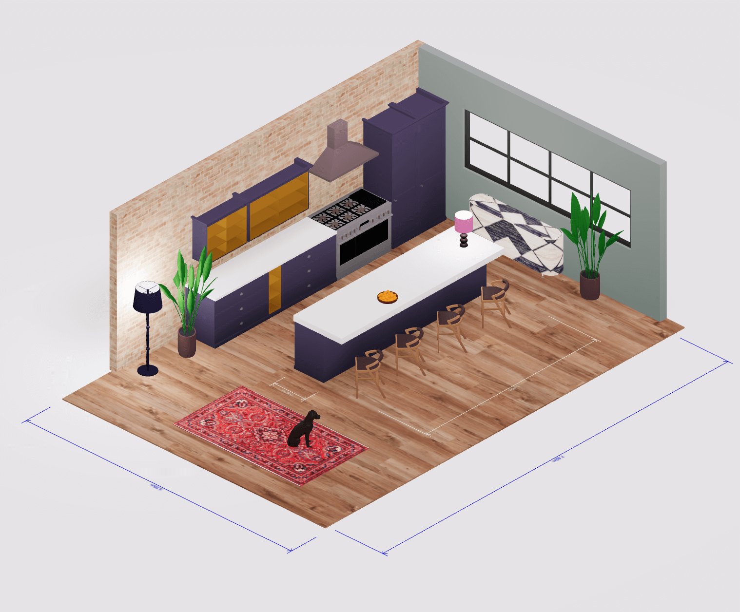 Easy 3D kitchen design
software Arcadium