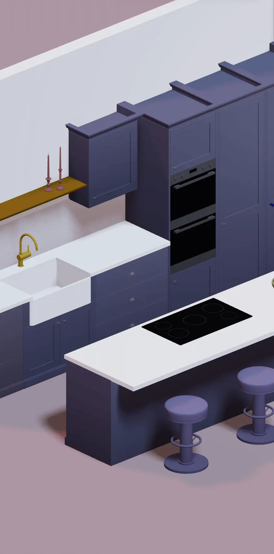 Arcadium Kitchen Design 3D Modelling